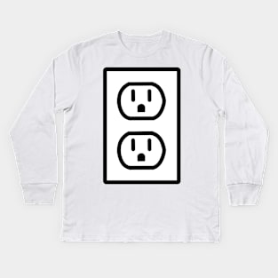 Power Outlet Kids Long Sleeve T-Shirt